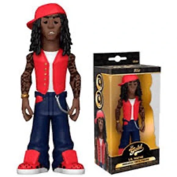Lil Wayne Funko POP Vinyl Gold Hip Hop RAP 5 Inch Toy Collector Music Figure - Picture 1 of 2